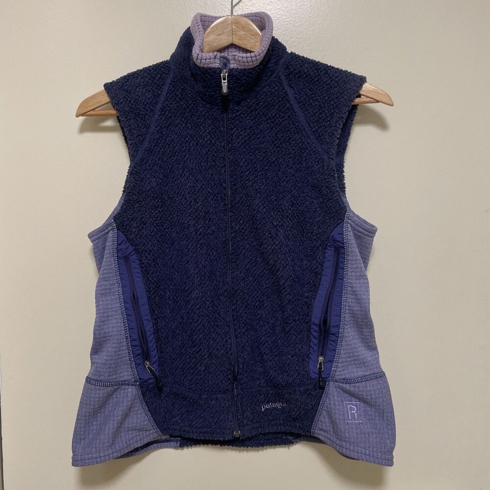 Women's Vintage Patagonia Lightweight R Vest Made in USA Sz M Purple